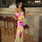 Floral Print Cami Top & Maxi Skirt Set