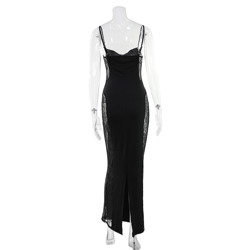 Orlena Lace Panel Maxi Dress