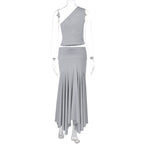 Giulia One-Shoulder Skirt Set