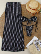 Manon Polka Dot 3-Piece Bikini Set
