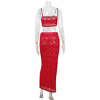 Valesia Lace Maxi Skirt Set