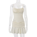 Larisa Corset Ruched Mini Dress Set
