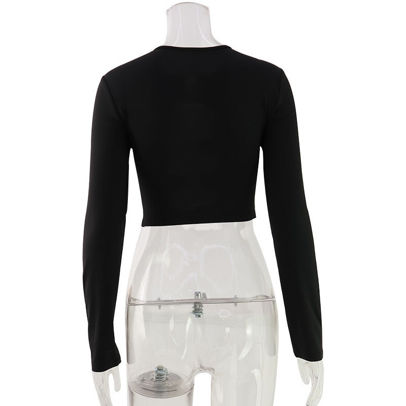 Thessa Ring Cut-Out Crop Top