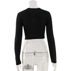 Thessa Ring Cut-Out Crop Top