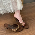 Tessa Studded Open-Toe Heeled Mules