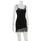 Talise Lace Trim Mini Dress