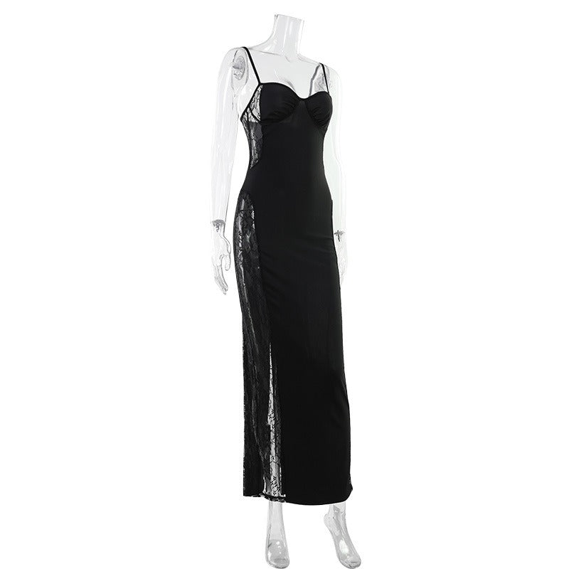 Orlena Lace Panel Maxi Dress