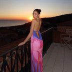 Elodie Backless Printed Maxi Dress