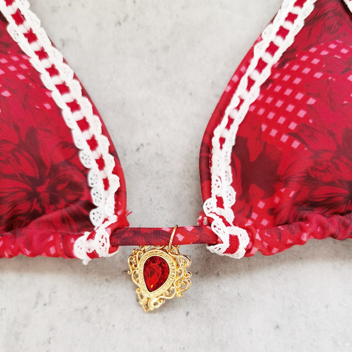 Dalia Crochet Trim Bikini Set