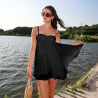 Flowy Ruched Bust Mini Dress
