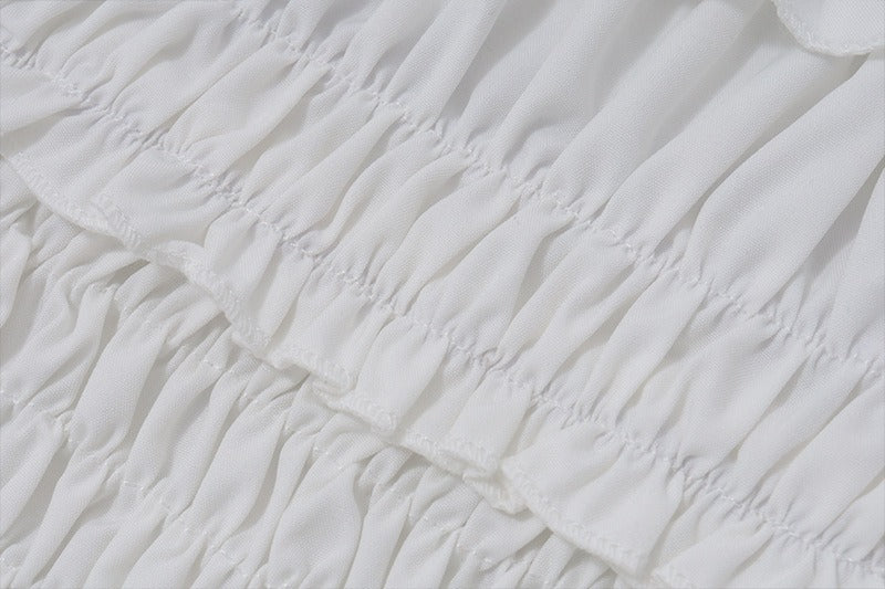 Smocked Ruffle Mini Dress