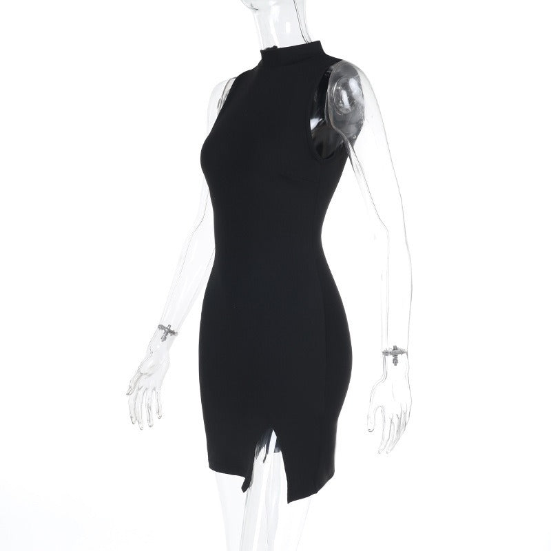 Hestia Mock Neck Mini Dress