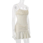 Larisa Corset Ruched Mini Dress Set