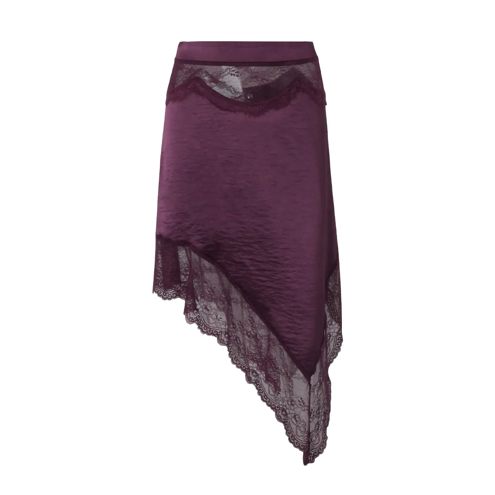 Elara Lace Trim Halter Top & Asymmetrical Skirt Set