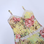 Anya Wildflower Mesh Mini Dress