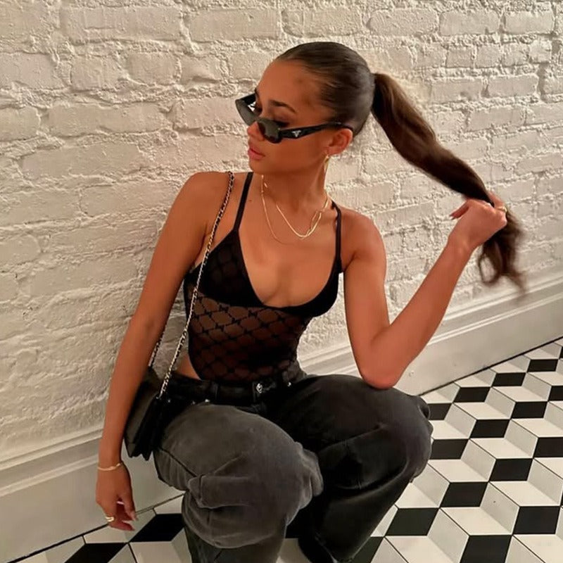Elaris Lace Halter Bodysuit