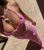 Grazia Crochet Maxi Skirt Set