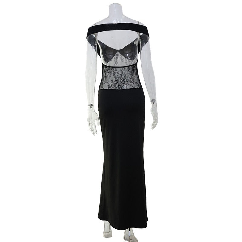 Sarielle Lace Off-Shoulder Maxi Dress