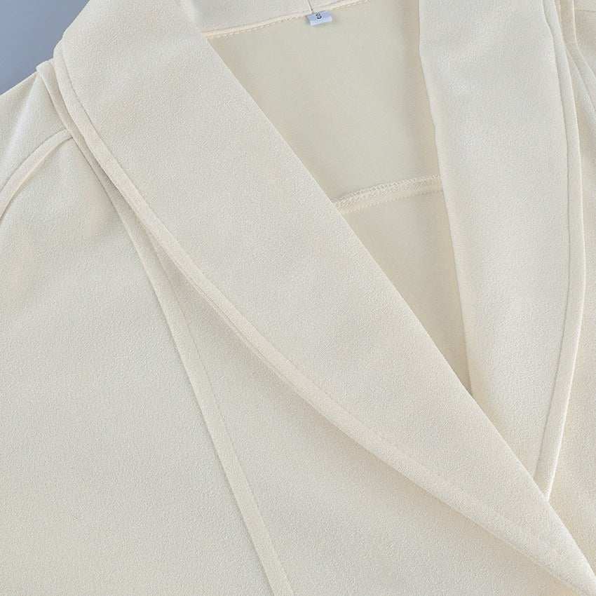 Kaia Belted Shawl Collar Blazer Jacket
