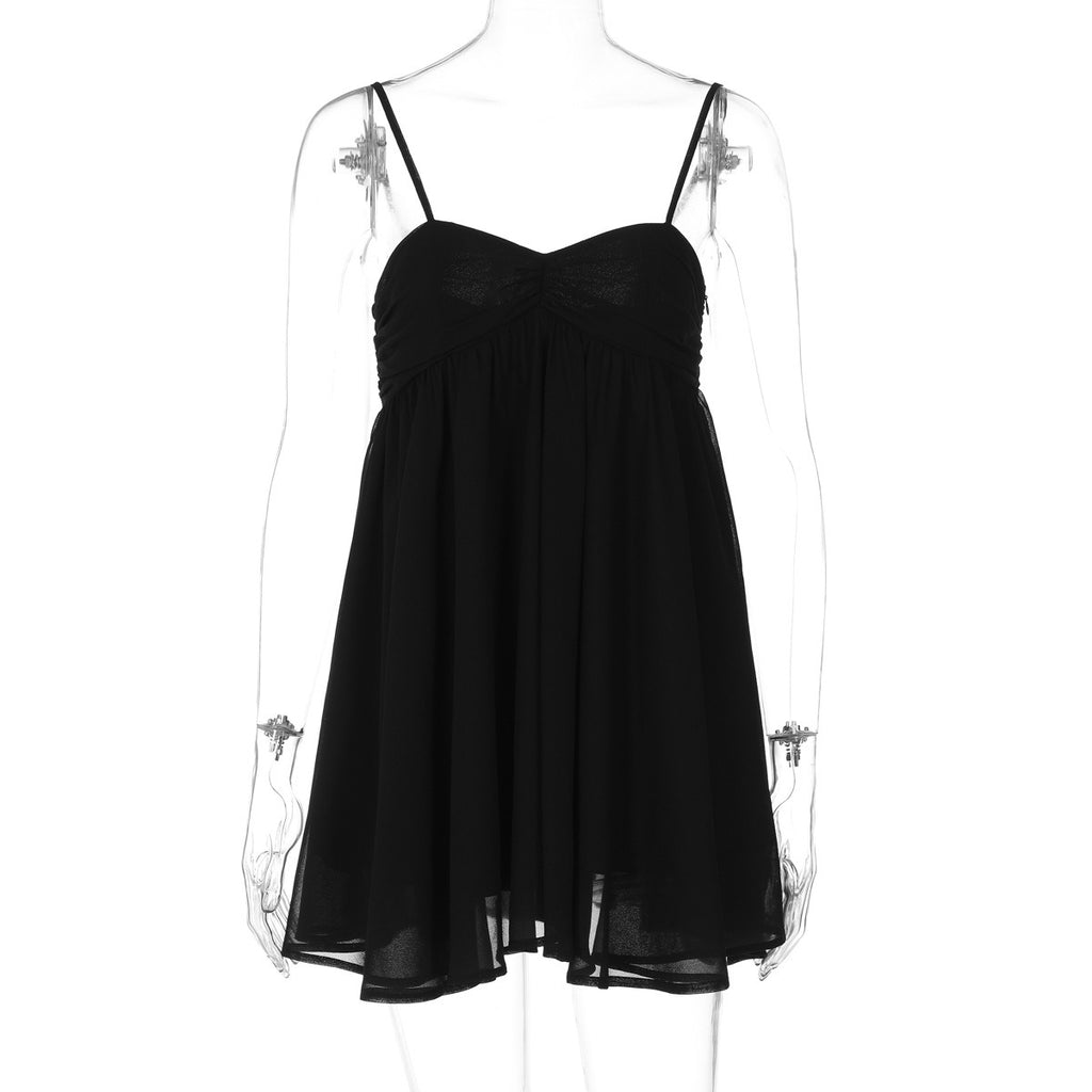 Flowy Ruched Bust Mini Dress