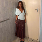 Lyla Tie-Front Ruched Top