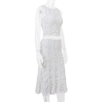 Lace Top & Midi Skirt Set