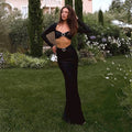 Alviana Ring Cut-Out Maxi Set