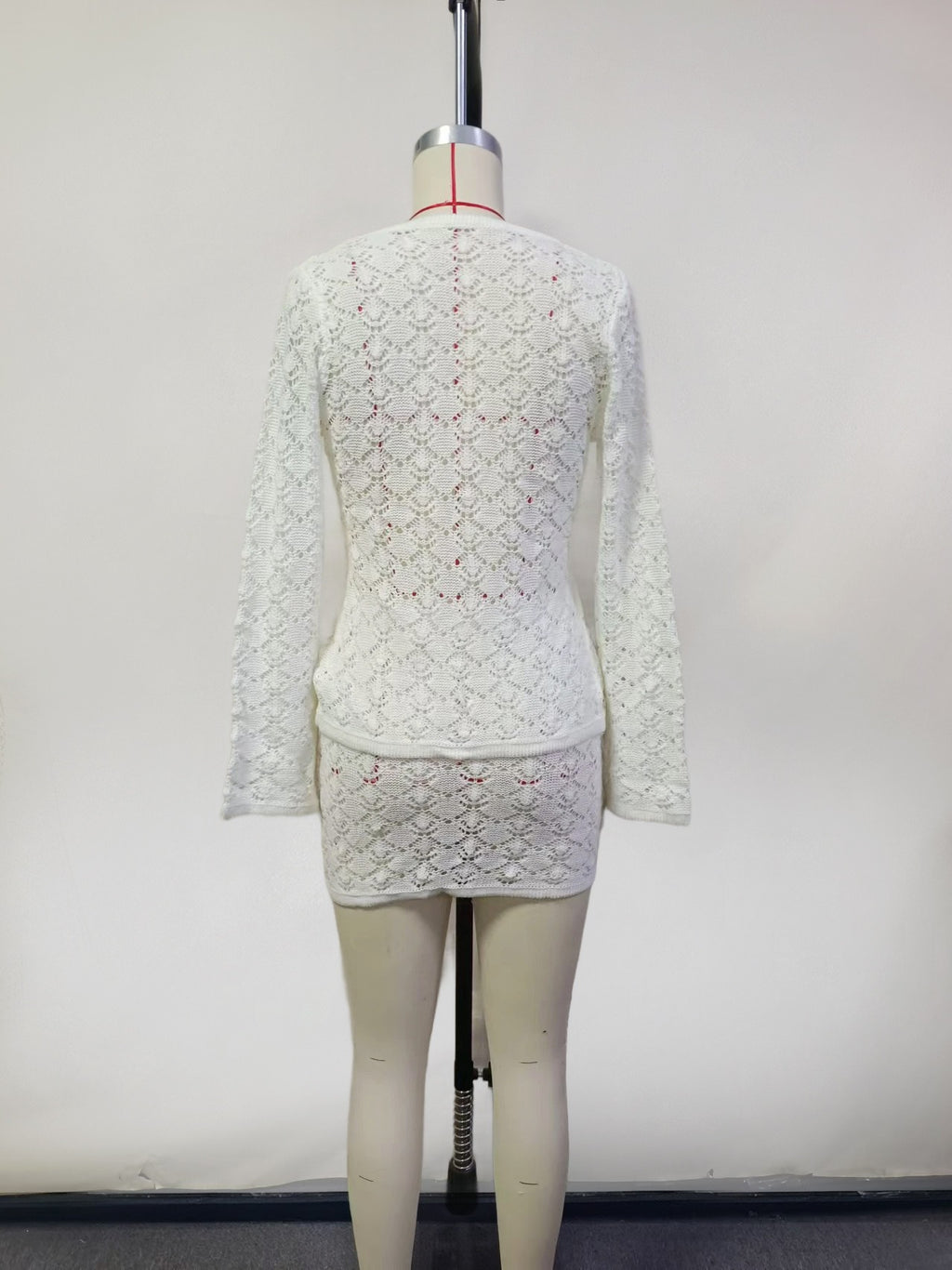 Noelle Crochet Mini Skirt Set