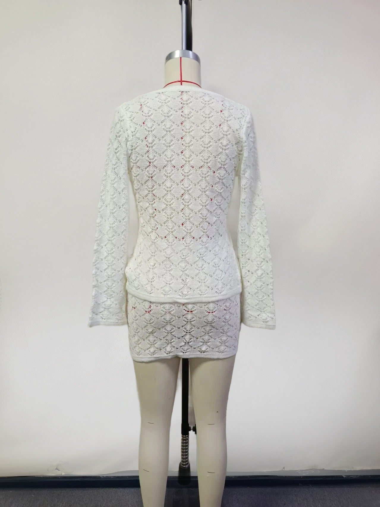 Noelle Crochet Mini Skirt Set