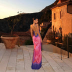 Elodie Backless Printed Maxi Dress