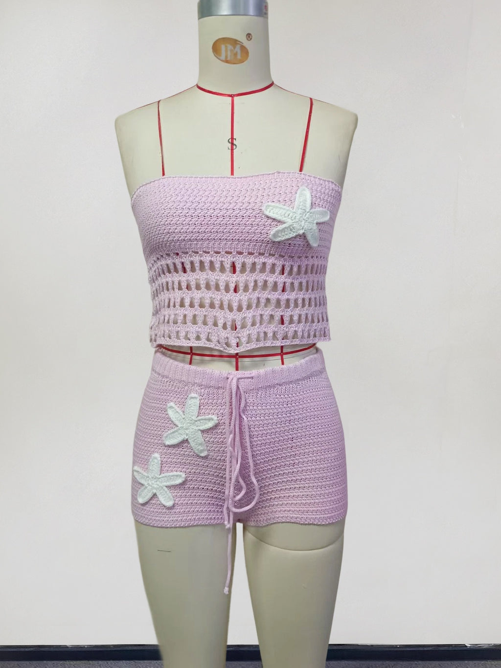 Cosette Starfish Crochet Shorts Set
