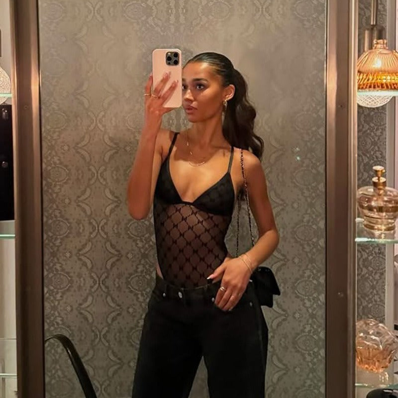 Elaris Lace Halter Bodysuit