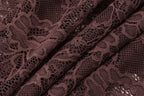 Off-Shoulder Lace Ruched Maxi Dress
