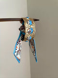 Romy Vintage Scarf-Wrapped Cuff Bracelet