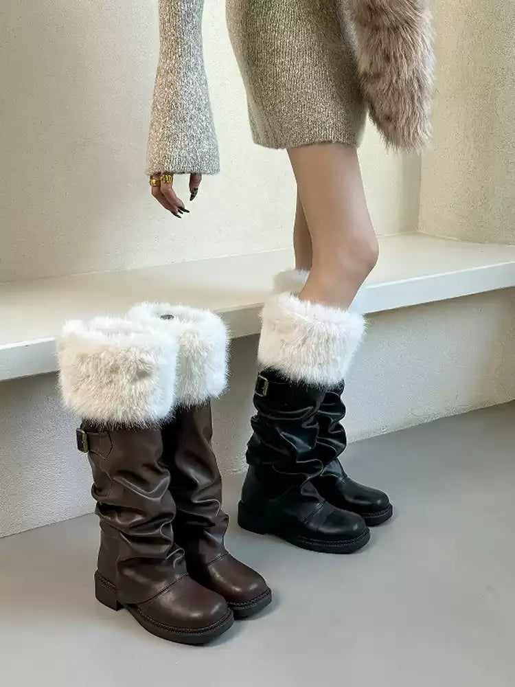 Ciara Faux Fur Slouch Boots