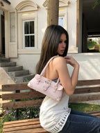Sylvia Studded Buckle Shoulder Bag
