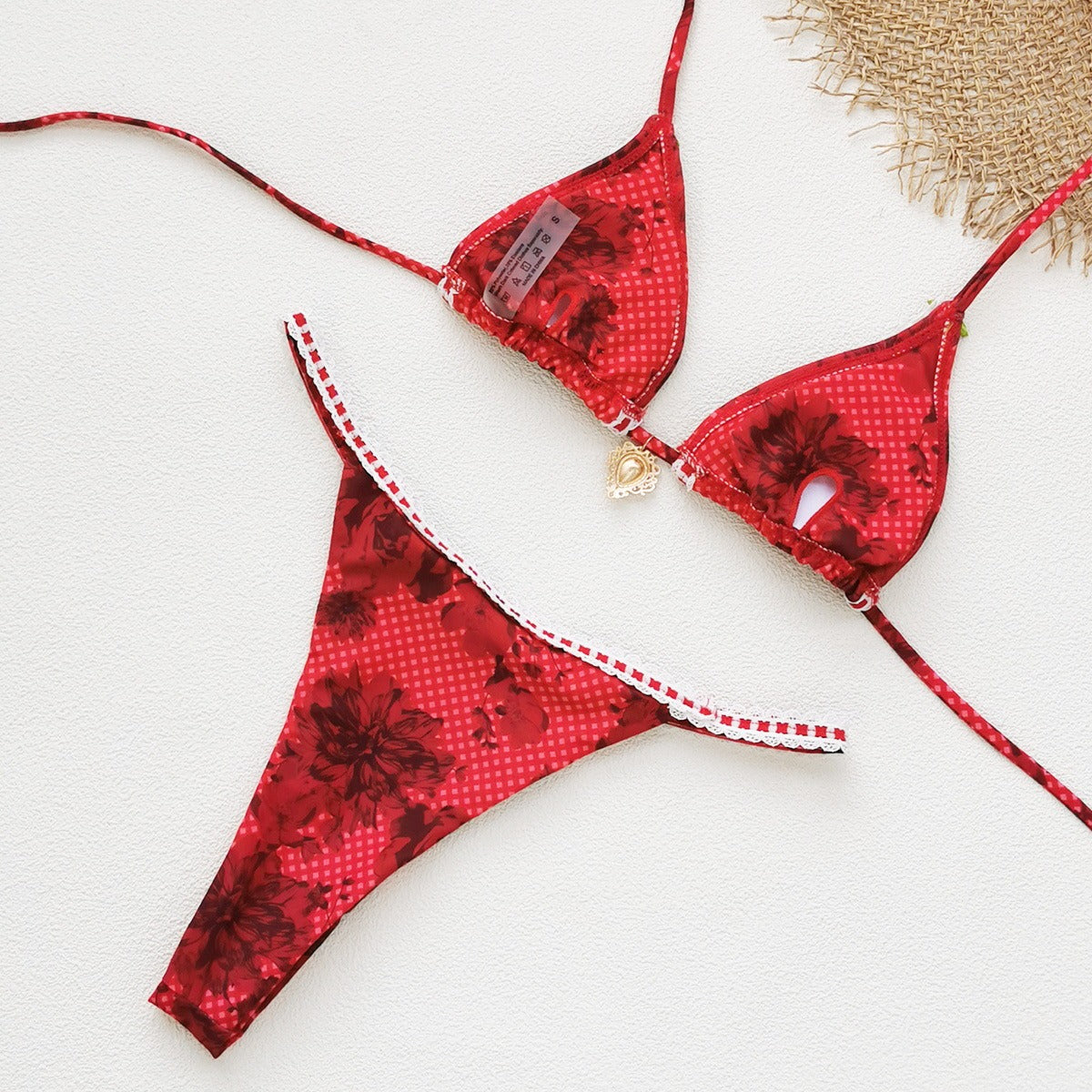 Dalia Crochet Trim Bikini Set