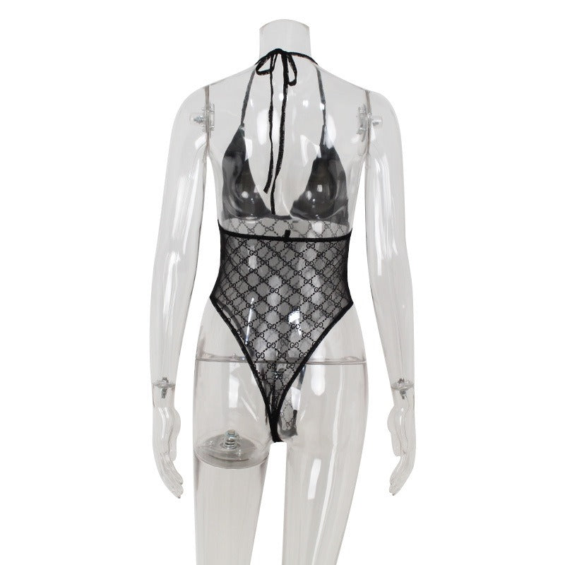 Elaris Lace Halter Bodysuit
