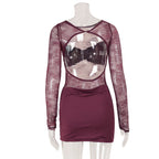 Morella Lace Ruched Mini Dress