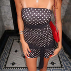 Hana Polka Dot Strapless Mini Dress