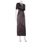 Melora Lace Trim Floral Midi Dress