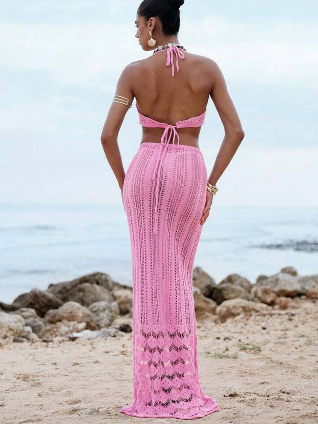 Grazia Crochet Maxi Skirt Set