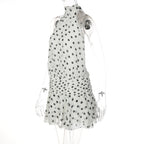 Monique Polka Dot Halter Mini Dress