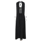 Polka Dot Scarf Detail Maxi Dress