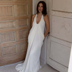 Salma Draped Halter Maxi Dress