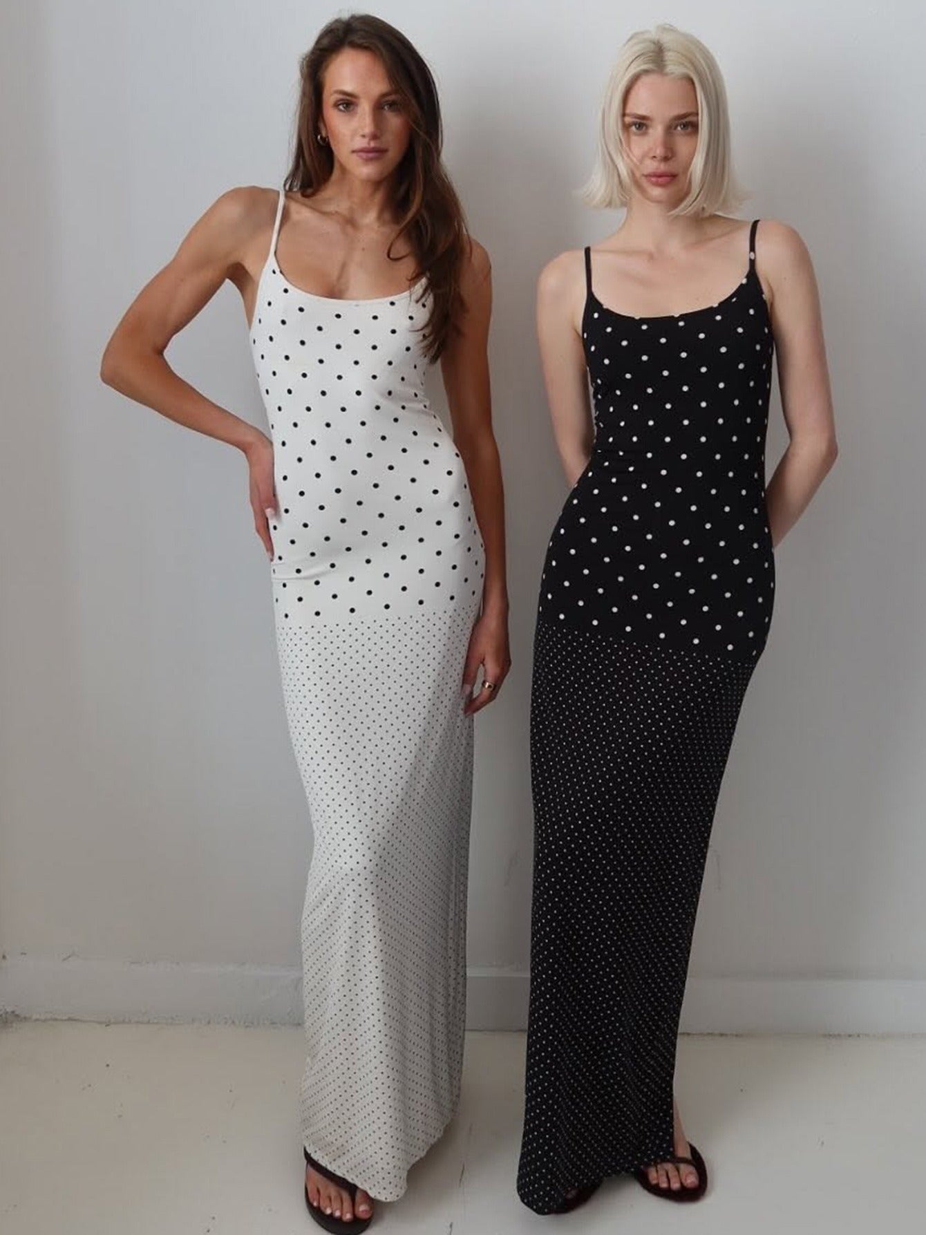 Polka Dot Cami Maxi Dress