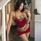 Hana Leopard Trim Lounge Set