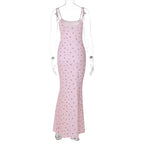 Giulia Cherry Print Mermaid Maxi Dress