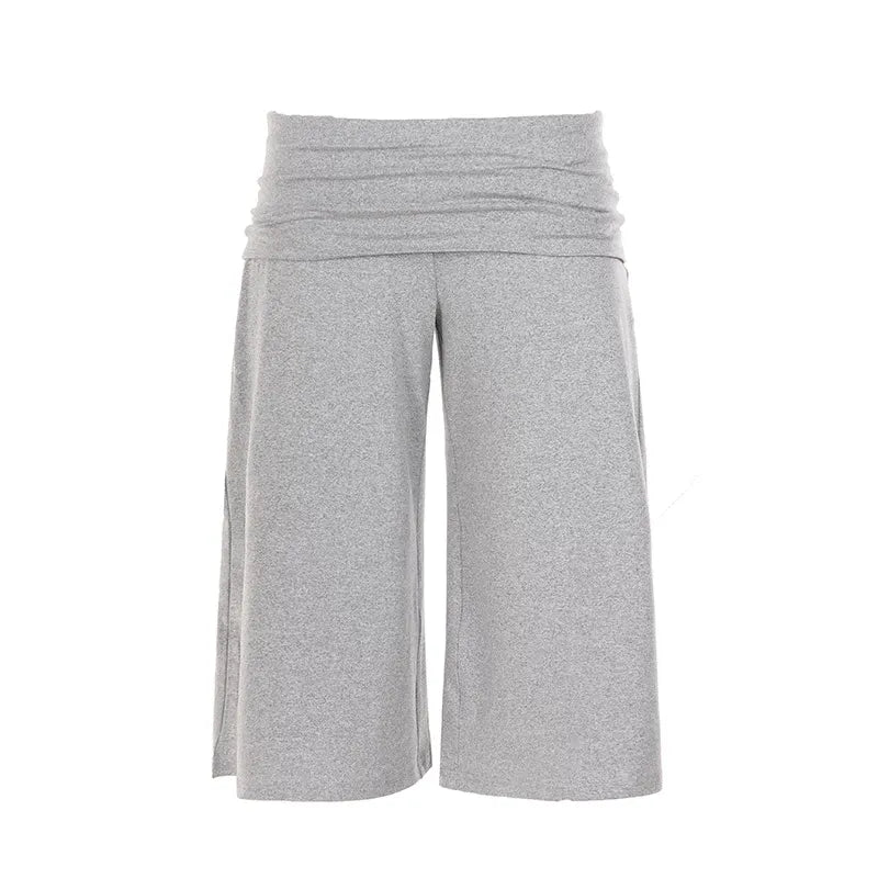 Zelia High-Waist Wide-Leg Capri Pants