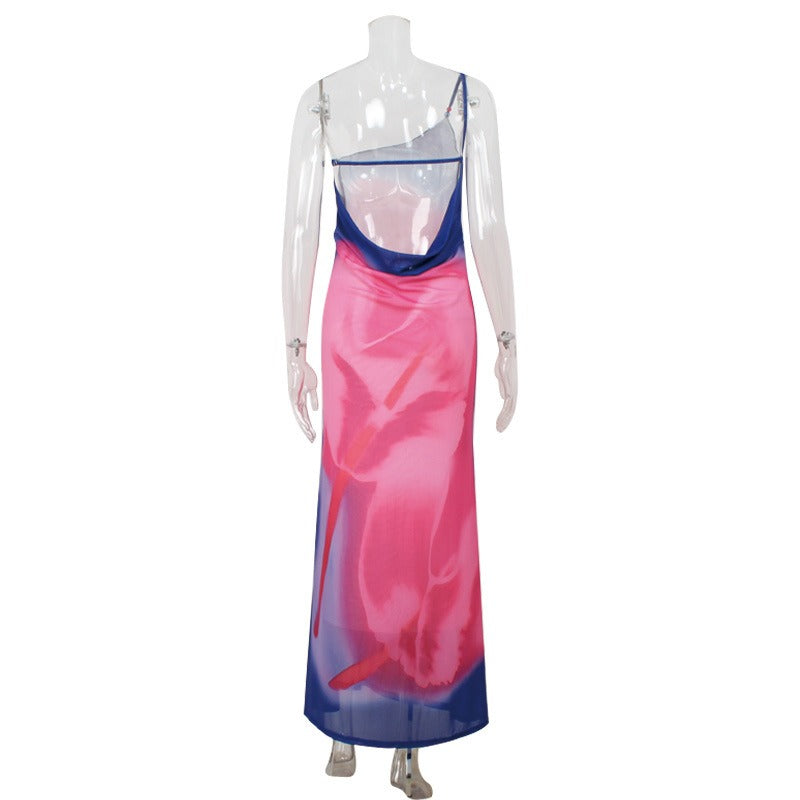 Elodie Backless Printed Maxi Dress